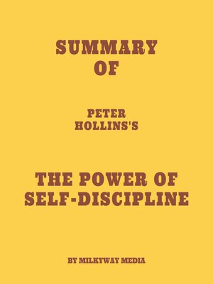 cover image of Summary of Peter Hollins's the Power of Self-Discipline